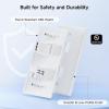 imageUL Listed Cable Matters 10Pack Low Profile 2Port Keystone Jack Wall Plate RJ45 Wall Plate for Keystone Jacks in White2Port