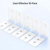 imageUL Listed Cable Matters 10Pack Low Profile 2Port Keystone Jack Wall Plate RJ45 Wall Plate for Keystone Jacks in White2Port