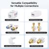 imageUL Listed Cable Matters 10Pack Low Profile 2Port Keystone Jack Wall Plate RJ45 Wall Plate for Keystone Jacks in White3Port
