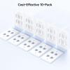 imageUL Listed Cable Matters 10Pack Low Profile 2Port Keystone Jack Wall Plate RJ45 Wall Plate for Keystone Jacks in White4Port