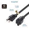 imageUL Listed Cable Matters 2Pack 16 AWG Heavy Duty 13A Power Extension Cord  10ft 3 Prong Power Cord Extension NEMA 515P to NEMA 515R BlackBlack