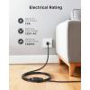 imageUL Listed Cable Matters 2Pack 16 AWG Heavy Duty 13A Power Extension Cord  10ft 3 Prong Power Cord Extension NEMA 515P to NEMA 515R BlackBlack
