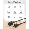 imageUL Listed Cable Matters 2Pack 16 AWG Heavy Duty 13A Power Extension Cord  10ft 3 Prong Power Cord Extension NEMA 515P to NEMA 515R BlackBlack