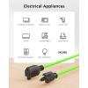 imageUL Listed Cable Matters 2Pack 16 AWG Heavy Duty 13A Power Extension Cord  10ft 3 Prong Power Cord Extension NEMA 515P to NEMA 515R BlackGreen