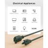 imageUL Listed Cable Matters 2Pack 16 AWG Heavy Duty 13A Power Extension Cord  10ft 3 Prong Power Cord Extension NEMA 515P to NEMA 515R BlackGreen