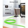 imageUL Listed Cable Matters 2Pack 16 AWG Heavy Duty 13A Power Extension Cord  10ft 3 Prong Power Cord Extension NEMA 515P to NEMA 515R BlackGreen