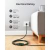imageUL Listed Cable Matters 2Pack 16 AWG Heavy Duty 13A Power Extension Cord  10ft 3 Prong Power Cord Extension NEMA 515P to NEMA 515R BlackGreen
