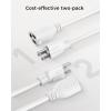 imageUL Listed Cable Matters 2Pack 16 AWG Heavy Duty 13A Power Extension Cord  10ft 3 Prong Power Cord Extension NEMA 515P to NEMA 515R BlackWhite