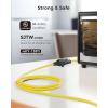 imageUL Listed Cable Matters 2Pack 16 AWG Heavy Duty 13A Power Extension Cord  10ft 3 Prong Power Cord Extension NEMA 515P to NEMA 515R BlackYellow