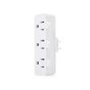 imageUL Listed Cable Matters 2Pack Spaced 3 Outlet Adapter 3 Plug Wall Adapter Grounded Plug Extender