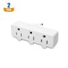imageUL Listed Cable Matters 2Pack Spaced 3 Outlet Adapter 3 Plug Wall Adapter Grounded Plug Extender