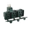 imageUL Listed Cable Matters 2Pack Waterproof 3Outlet Outdoor Outlet Splitter Weather Resistant Outdoor Multi Plug Adapter Plug Splitter with Covers