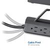 imageUL Listed Cable Matters 6 Outlet Desk Mount Surge Protector Power Strip 8 Feet Extra Long Cord  24W USB C and USB Charging  1080 Joules Surge Protection