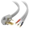 imageCable Matters 10 AWG 3 Prong Dryer Cord  10ft 30A  7500W Rated NEMA 1030P to 3Wire Appliance Cord Dryer Plug 3 Prong Gray10 ft