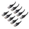 imageCable Matters 10Gbps 10Pack Snagless Cat 6 Ethernet Cable  10ft Cat 6 Cable Cat6 Cord Ethernet Cord BlackBlack