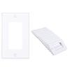 imageCable Matters 10Pack Single Gang Wall Plate Cover for Decorator Device in White
