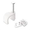 imageCable Matters 200Pack Nailin Cable Clips Cord Organizer 7mm  027 inches Coaxial Cable Clips Ethernet Cable Wall Clip Wire Wall Clips White