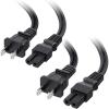 imageCable Matters 2Pack 2 Prong Vizio TV Power Cord Replacement  10ft NEMA 115P to IEC C7 Polarized AC Power Cord for PS2 TV and More15 Feet