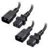 imageCable Matters 2Pack Computer to PDU Power Extension Cord  6ft IEC C14 to IEC C13 PDU Power Cord 10A 18AWG Black1 Foot