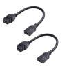 imageCable Matters 2Pack HDMI Keystone Jack Pigtail Cable in Black  8 Inches
