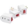 imageCable Matters 3Pack 2 Prong Outlet Switch ON Off Plugin Switch for Outlet WhiteWhite