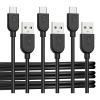 imageCable Matters 3Pack Extreme Flexible USB A to USB C Cable 6ft in White Support Apple CarPlay Android Auto USBA to USBC Charging Cable for iPhone 1615 Pro Max Plus Galaxy S23Black