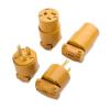 imageCable Matters 4Pack 3 Prong Extension Cord Plug Replacement UL Listed 2X NEMA 515R and 2X NEMA 515P Replacement Plugs  Extension Cord Ends in BrownBrown