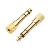imageCable Matters 5Pack 14 to 18 Headphone Adapter 635mm to 35mm Adapter Male to Female Gold Plated Stereo Headphone 35mm to 14 Adapter2Pack