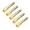imageCable Matters 5Pack 14 to 18 Headphone Adapter 635mm to 35mm Adapter Male to Female Gold Plated Stereo Headphone 35mm to 14 Adapter5Pack