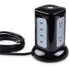 imageCable Matters 6 Outlet Surge Protector Tower with 4 USB Charging Ports 42A in Total and 10 Feet Extra Long Power Cord in Black