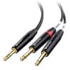 imageCable Matters 635mm TRS to Dual TS Insert Cable 14 TRS to 2 TS Cable  6 Feet6 ft