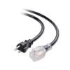 imageCable Matters Outdoor Rated 12 AWG Heavy Duty 20 Amp Extension Cord 25 ft Power Cable with LED Light NEMA 520P to NEMA 520R