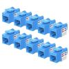 imageCable Matters UL Listed 10Pack 10Gbps Cat6 Keystone Jacks RJ45 Keystone Jack Ethernet Keystone Jack in White for Patch Panel and Wall PlateBlue