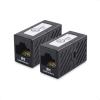 imageCable Matters UL Listed 5Pack 10Gbps Cat 6 Ethernet Coupler RJ45 Coupler Cat6 RJ45 Female to Female Adapter Ethernet Extender Adapter in Black Compatible with Cat6A Cat5eBlack