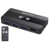 imageCable Matters USB 30 KVM Switch HDMI 4K60Hz for 2 Computers with 3X 5Gbps USB Ports HDMI KVM Switch 2 Port  RF Remote Control Included