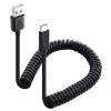 imageCable Matters USB to USB C Coiled Cable with 3A15W Fast Charging 14ft Support Apple CarPlay Android Auto Coiled USBA to USBC Cable for iPhone 1615 Pro Max Plus Galaxy S23 iPad1Pack