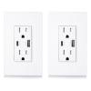 imageETL Listed Cable Matters 2Pack 21W TamperResistant USB Outlets Receptacles  USBC ampamp USBA Outlet with USB PortsUSB C Outlet  Ideal for iPhone 1615 Pro Max iPad Pro Galaxy S23 Charging