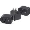 imageETL Listed Cable Matters 3Pack NonBlocking 490 Joules Single Outlet Surge Protector 15A  1875W Wall Surge Protector Outlet WhiteBlack