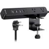 imageETL Listed Cable Matters GaN Desk Clamp Power Strip with 65W USBC Port 3X USBA Ports 2X AC Outlets 6ft Black Desk Power StripDeskPowerStation for Laptops iPad Pro Surface Pro iPhone
