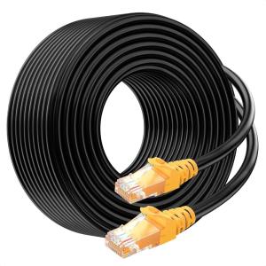 imageCable Matters 10Gbps Pure Copper 24 AWG Cat 6A Ethernet Cable  50ft DirectBurial Rated Waterproof and Weatherproof Outdoor Ethernet Cable with 500 MHz Bandwidth Long Cat6a PoE Cord200 Feet