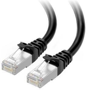imageCable Matters 10Gbps Snagless Shielded Cat 6A Ethernet Cable  50ft Cat 6A Cable Cat6A Cord Ethernet Cord BlackBlack