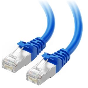 imageCable Matters 10Gbps Snagless Shielded Cat 6A Ethernet Cable  50ft Cat 6A Cable Cat6A Cord Ethernet Cord BlackBlue