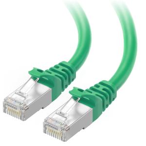 imageCable Matters 10Gbps Snagless Shielded Cat 6A Ethernet Cable  50ft Cat 6A Cable Cat6A Cord Ethernet Cord BlackGreen
