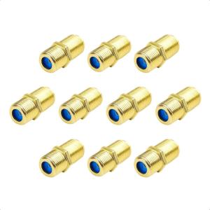 imageCable Matters 10Pack Gold Plated FType Coaxial RG6 Coupler10Pack