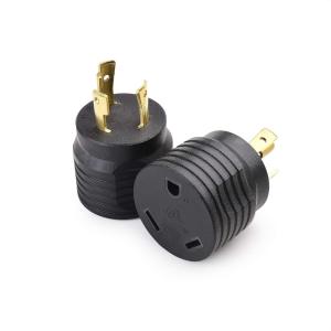 imageCable Matters 2Pack 3 Prong Twist Lock to 30 Amp RV Adapter 30 AMP RV Plug NEMA L530P to TT30R
