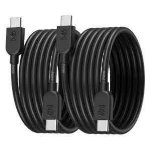 imageCable Matters 2Pack Extreme Flexible 240W USB C Charging Cable  6ft Up to 240W Charging 480Mbps No Video Support USB C Charger Cable for MacBook Pro iPadPro Dell XPS Surface Pro BlackBlack