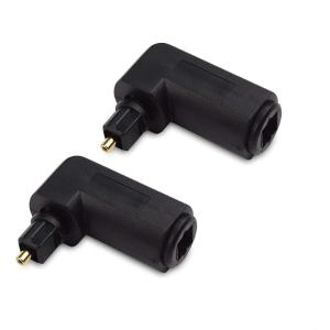 imageCable Matters 2Pack Right Angle Toslink Adapter Toslink Extension Male to Female