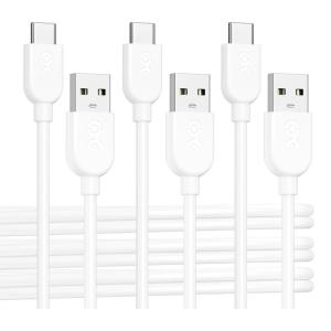 imageCable Matters 3Pack Extreme Flexible USB A to USB C Cable 6ft in White Support Apple CarPlay Android Auto USBA to USBC Charging Cable for iPhone 1615 Pro Max Plus Galaxy S23White