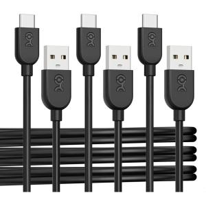 imageCable Matters 3Pack Extreme Flexible USB A to USB C Cable 6ft in White Support Apple CarPlay Android Auto USBA to USBC Charging Cable for iPhone 1615 Pro Max Plus Galaxy S23Black