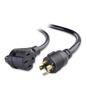 imageCable Matters 4 Prong 50 AMP to 30 AMP Generator Adapter 30 AMP to 50 AMP RV Adapter Generator Cord  15 Feet NEMA L1430P to 1450R